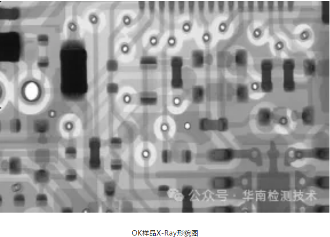 PCBA的X-Ray檢測圖像對比：燒毀板與良品板內(nèi)部焊接與走線結(jié)構(gòu)無損檢測對比